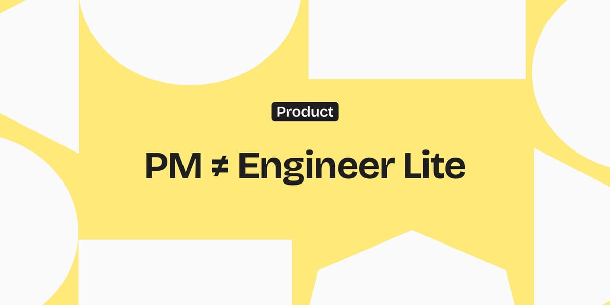 Product Managers don't need to code