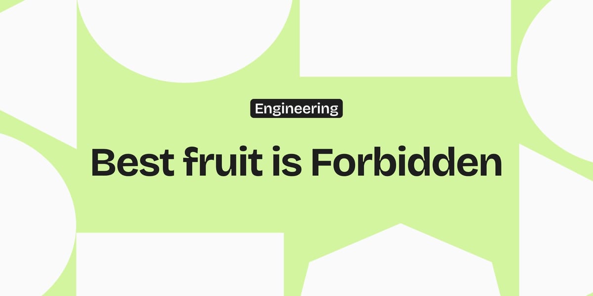 Best fruit is forbidden