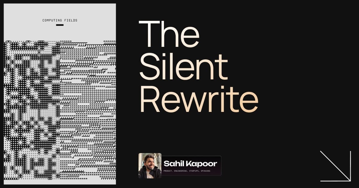 The Silent Rewrite of Software Engineering