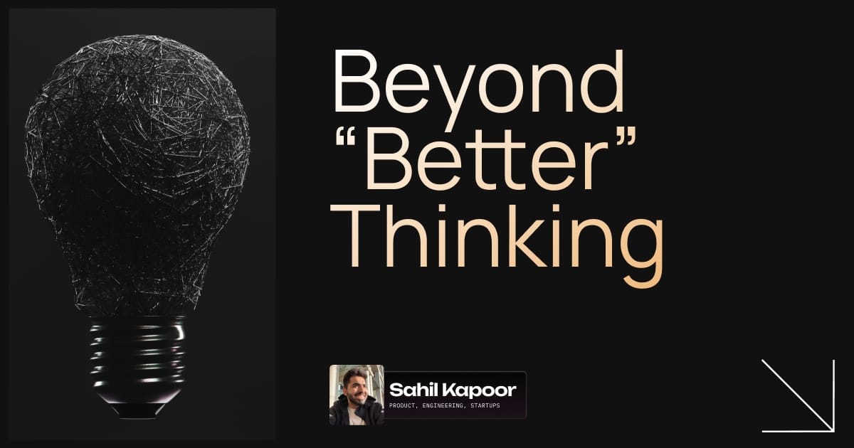 Why Being Better Isn't Good Enough